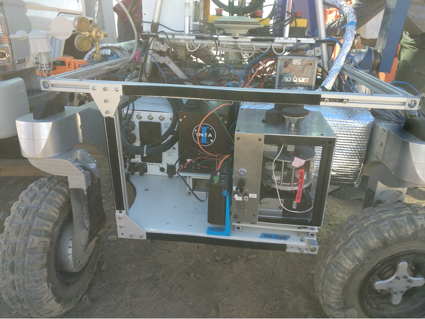 SOLID integrated in the ARADS_2019 Rover during the campaign in the Atacama Desert (Chile).