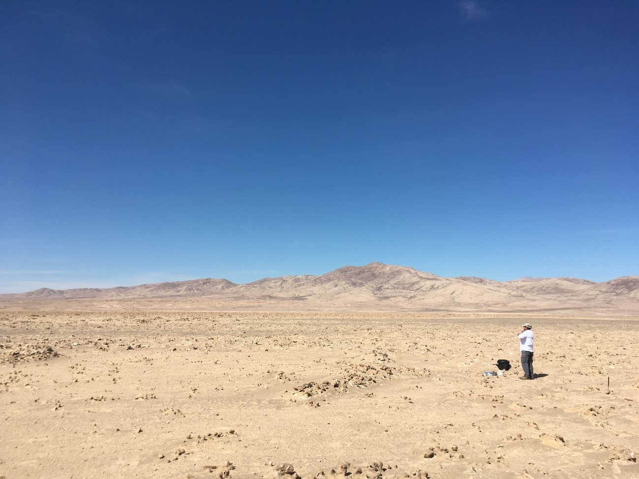 Arcillas húmedas en Atacama